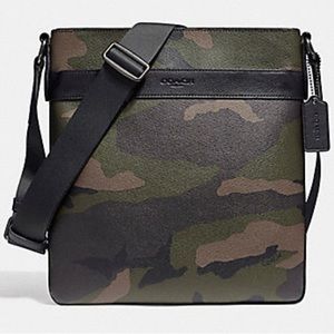 Coach Charles Crossbody/ Messenger Bag - Camo